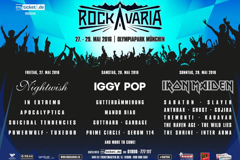 Rockavaria 2016 veröffentlicht Bands und Bühnenaufteilung