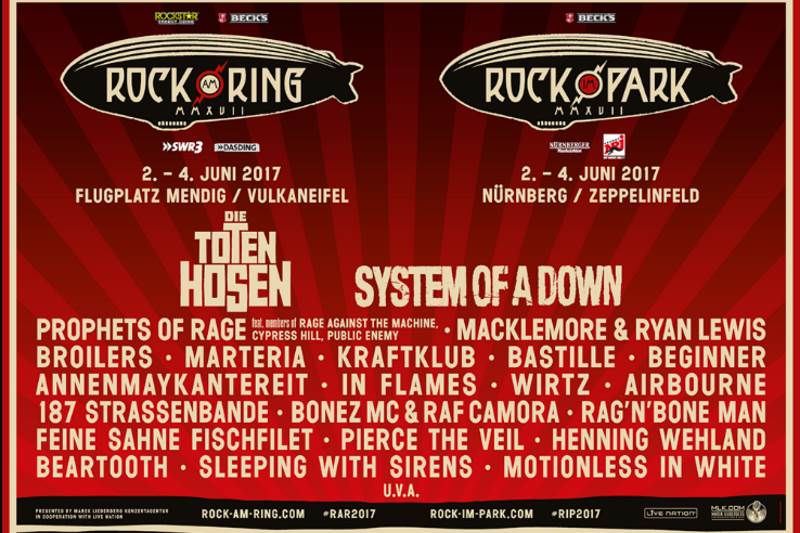 Rock im Park und Rock am Ring 2017 Tickets