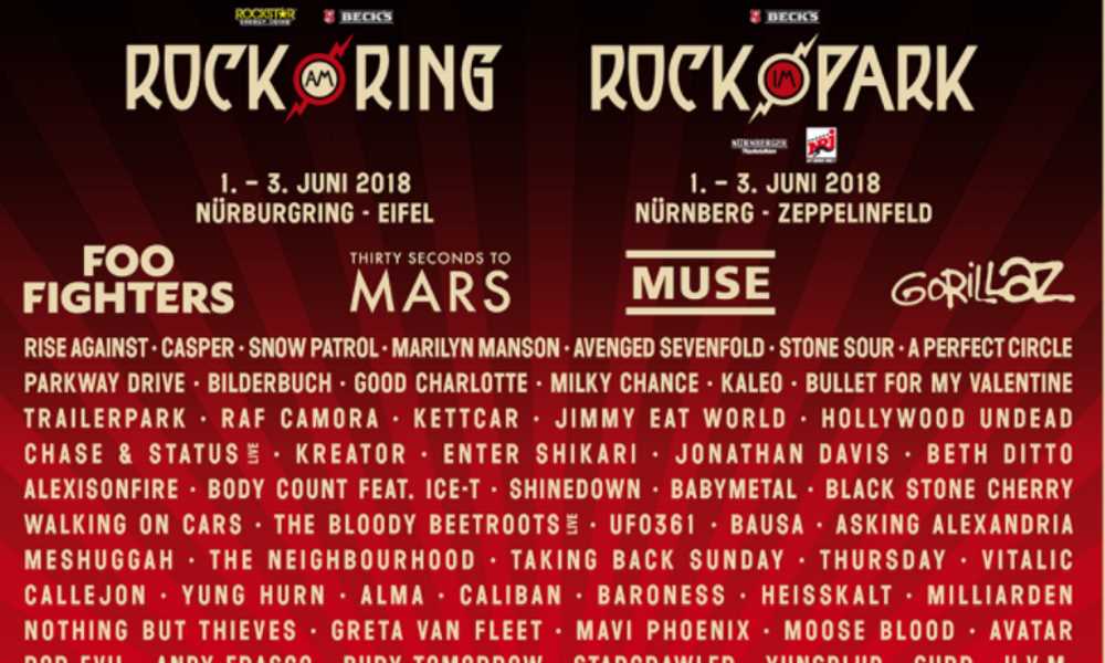Muse bei Rock im Park und Rock am Ring 2018 - Zweite Bandwelle